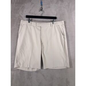 G/FORE Golf Shorts Mens 38 Beige Performance Stretch Flat Front Casual Lounge